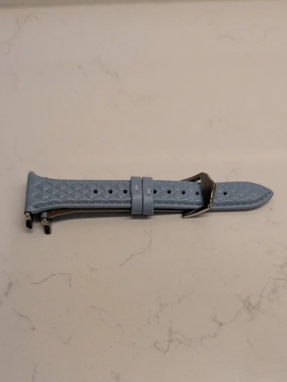 SOLACE Allura Baby Blue Leather Apple Watch Band 38/40/41mm